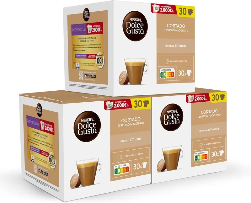 Nescafé Dolce Gusto ▫️ Café Cortado 90 cápsulas (3x30)