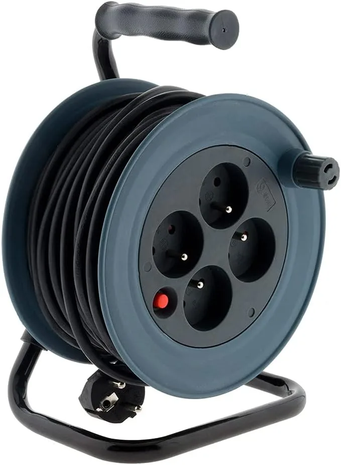 Zenitech ▫️ Bobina doméstica 15m 3G1 mm² - Cinzento
