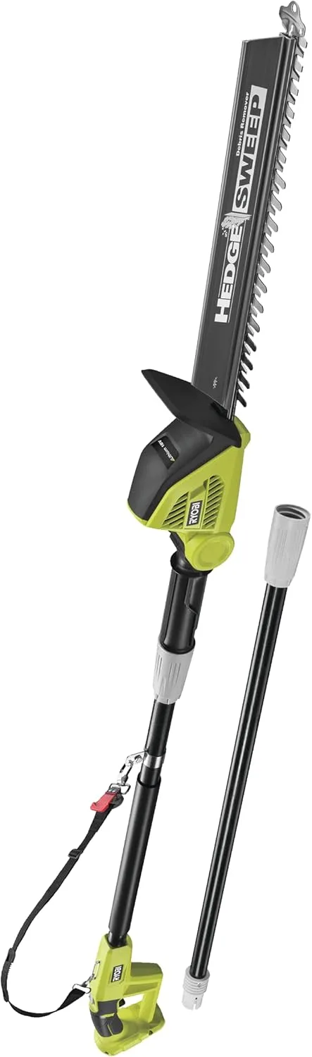 Ryobi ▫️ Podadora de haste sem fios 18V One+ - Lâminas de 45 cm - Trabalho de longo alcance - Inclui 1 estojo, 1 arnês, 1 extensão - OPT1845 - Sem bateria e carregador