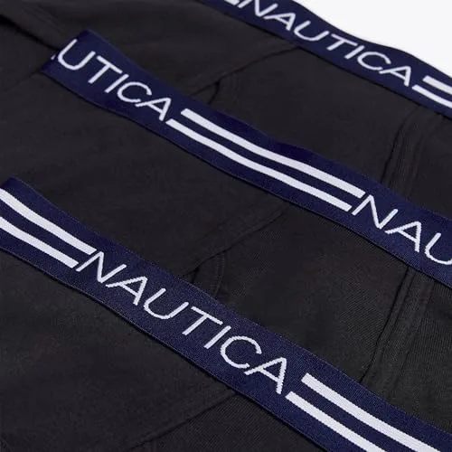 Nautica ▫️ Classic Cotton - Conjunto de 3 cuecas de homem com abertura frontal (Conjunto de 3) 3