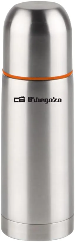 Orbegozo ▫️ TRL 160, Frasco térmico em aço inoxidável, frio até 24 horas e quente até 12 horas, tampa com botão de pressão, 150 ml