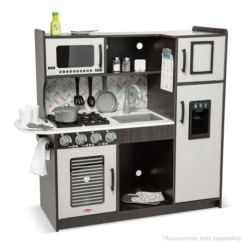 Melissa & Doug ▫️ Cozinha do Chef, Carvão, Brinquedo de Madeira para Brincadeiras de Imitação, Conjunto Infantil de Cozinha, Cozinha de Brincar para Crianças em Idade de Aprender a Andar e a partir dos 3 Anos 4