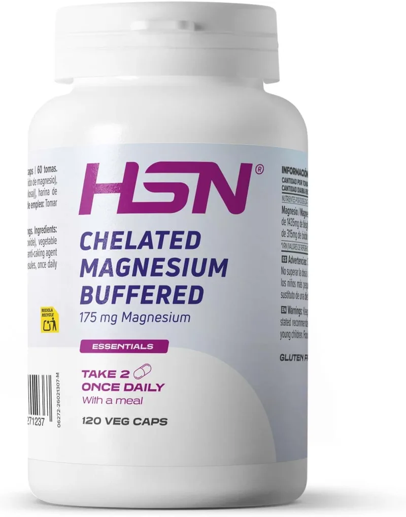 HSN ▫️ Bisglicinato de Magnésio 175 mg - 120 Cápsulas Vegetais
