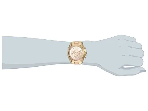 Michael Kors ▫️ Relógio Bradshaw para mulher, movimento cronógrafo de quartzo de 43 mm com bracelete em aço inoxidável 3