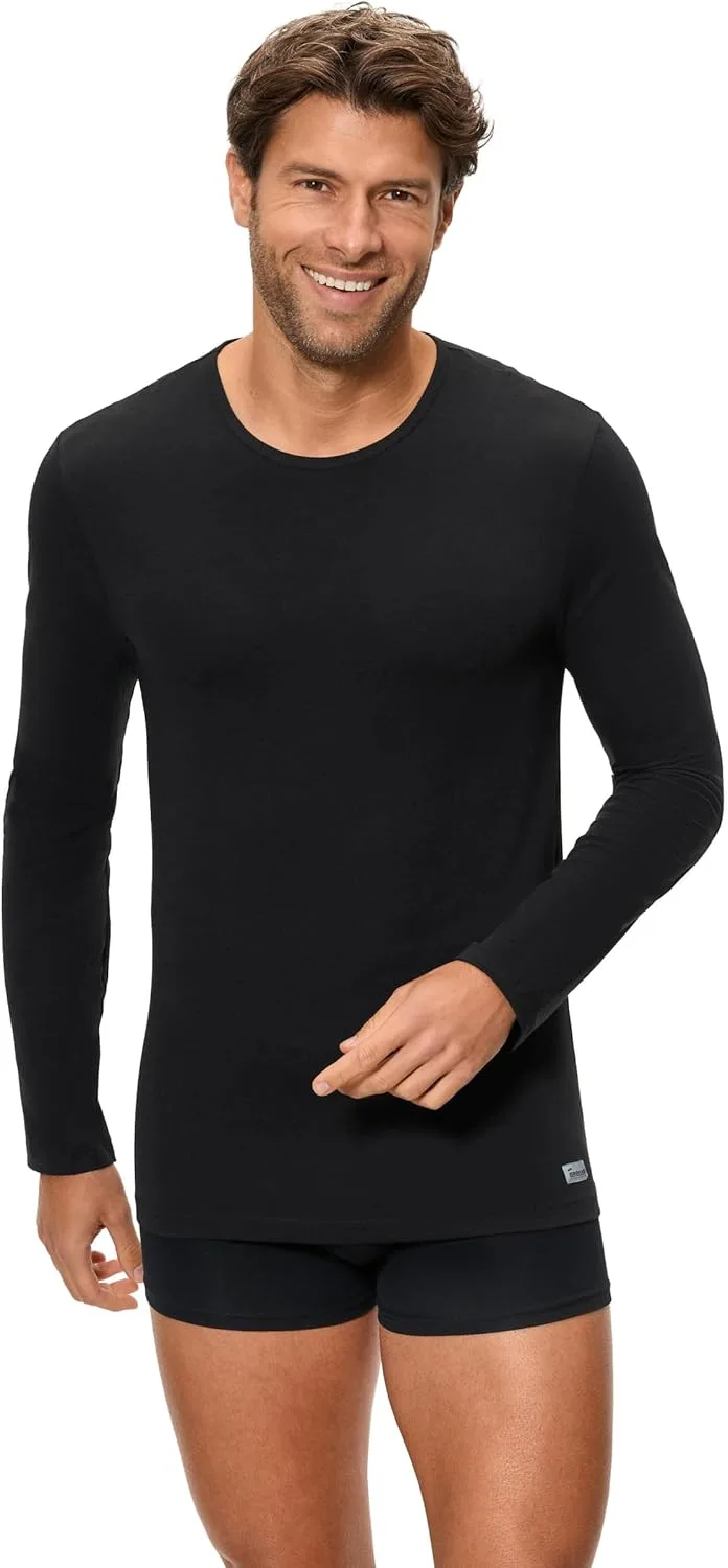 Abanderado ▫️ Thermaltech Thermal Line T-Shirt de manga comprida com gola redonda para homem