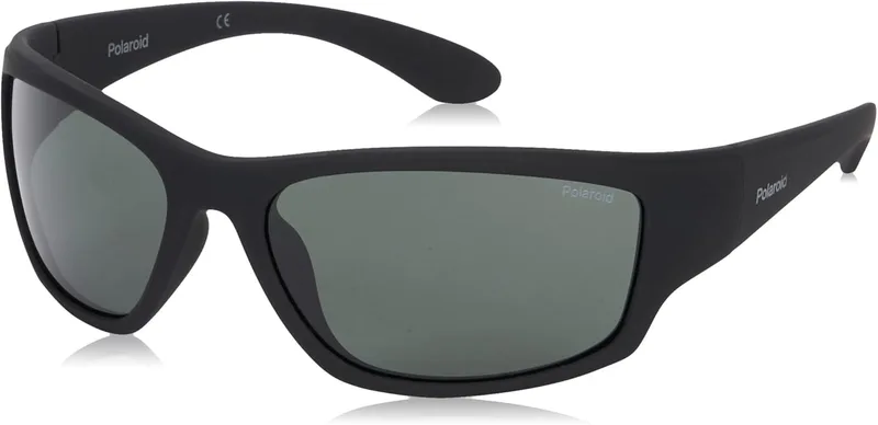 Polaroid PLD 7005/S Preto Flexi Temples/Verde 63/17/123 homens Óculos de sol