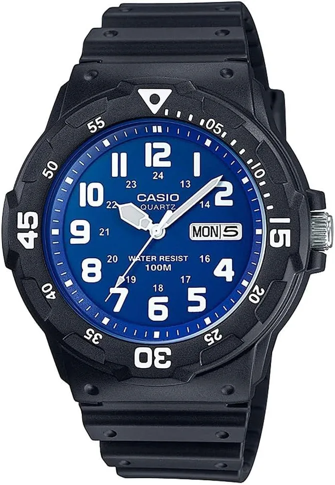 Casio ▫️ Relógio para homem MRW-200H-2B2 azul e preto