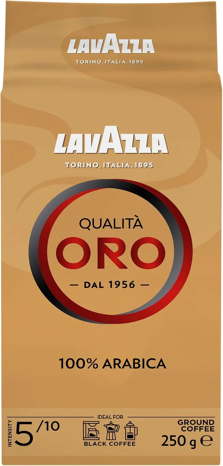 Lavazza ▫️ Qualità Oro, Café Moído Natural, 250 g