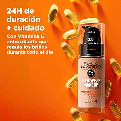 REVLON ▫️ ColorStay Base de Maquilhagem, pele mista/oleosa, 310 Warm Golden 4