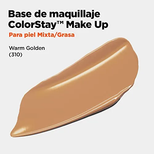 REVLON ▫️ ColorStay Base de Maquilhagem, pele mista/oleosa, 310 Warm Golden 5