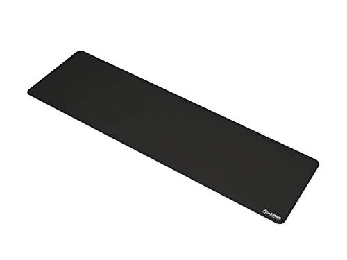 GLORIOUS ▫️ Tapete de tecido para jogos com bordas cosidas e formato alargado (preto) 2