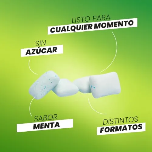 Trident ▫️ 60 Minutos Menta - Pastilhas elásticas sem açúcar com sabor a menta - Embalagem de 16 pacotes de 22 g 4