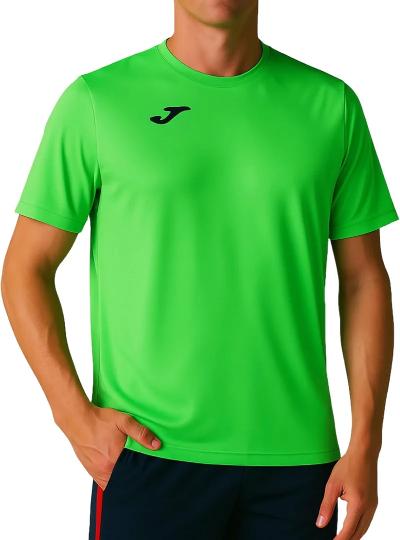 Joma ▫️ Camisola desportiva de manga curta para homem, 6XS - 3XL - Leve e respirável, ideal para corrida e ginásio - Combi