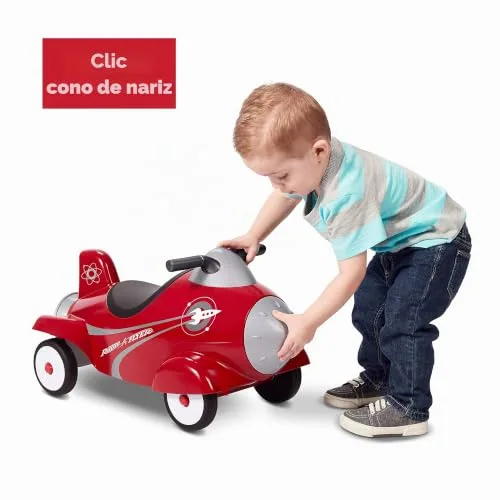 Radio Flyer ▫️ Retro Rocket, brinquedo de andarilho vermelho para crianças pequenas dos 1 aos 3 anos 4