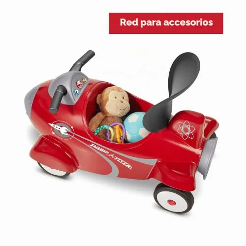 Radio Flyer ▫️ Retro Rocket, brinquedo de andarilho vermelho para crianças pequenas dos 1 aos 3 anos 6