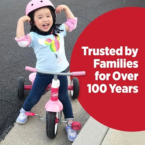 Radio Flyer ▫️ Triciclo Rosa triciclo para crianças pequenas ao ar livre, dos 2 ½ aos 5 anos (Exclusivo da Amazon) 4