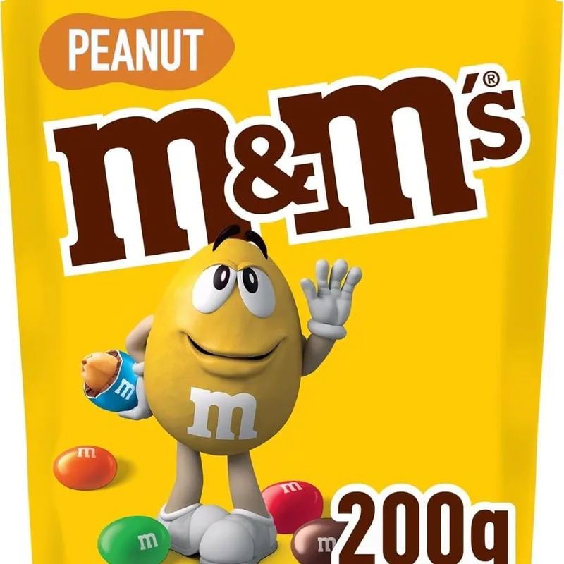 M&M's ▫️ PEANUT - Bolas de chocolate de leite com recheio de amendoim - Saco de 200g