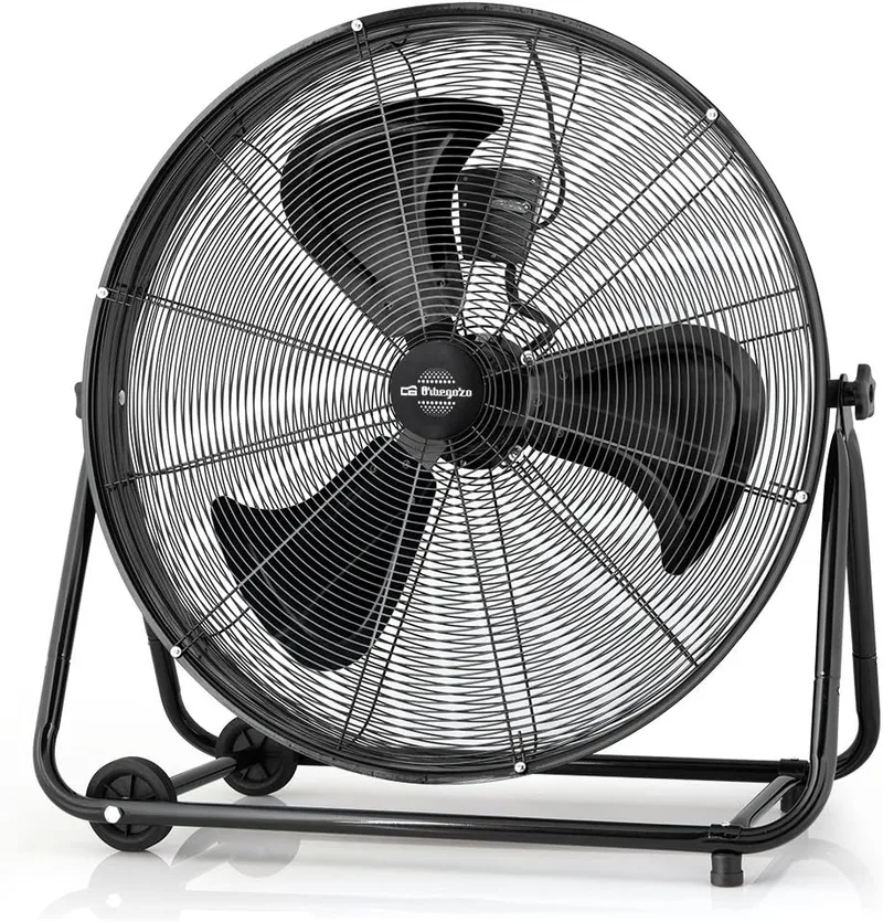 Orbegozo ▫️ PWT 3061 Power Fan Profesional - Ventilador industrial, 150 W, 3 velocidades de ventilação, diâmetro da hélice de 60 cm, rodas para transporte, Preto