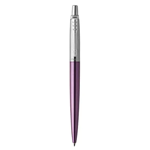 PARKER ▫️ Caneta Jotter | violata (Victoria Violet) | Ponta média com recarga de tinta azul | em estojo de presente 4