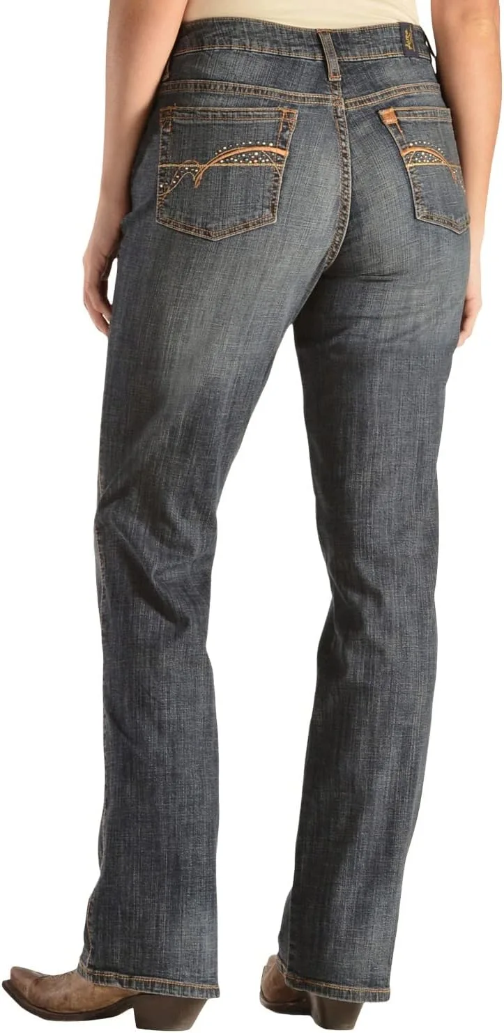 Wrangler ▫️ Calças de ganga All Terrain Gear by Damen Ultimative Riding Q-Baby Bootcut