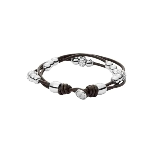Fossil ▫️ Pulseira para mulher em aço inoxidável ou couro, com fecho tipo lagosta ou fecho deslizante ajustável 2