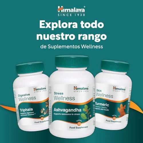 Himalaya ▫️ Stress Wellness Extrato de Raiz de Ashwagandha 500 mg, 60 Comprimidos (30 Dias) – Suplemento alimentar adaptogénico para o stress, energia e relaxamento – Fórmula à base de ervas ayurvédicas, vegan 6
