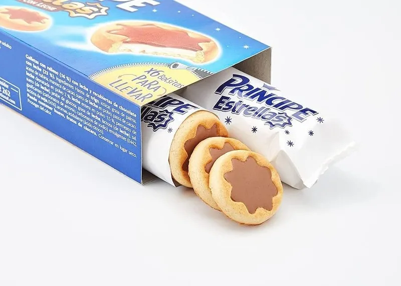 Principe ▫️ Príncipe Estrellas Bolachas Cobertas com Chocolate de Leite, 225 g 5