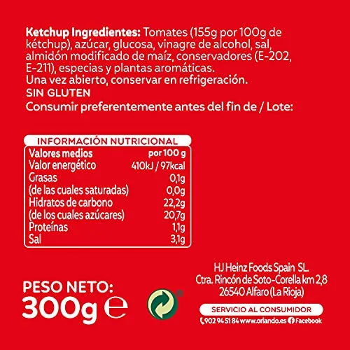 ORLANDO ▫️ Molho de Ketchup Barrilito 300 g sem glúten 4