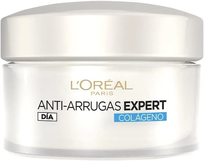 L'Oreal Paris Dermo Expertise ▫️ L'Oréal Paris Creme Hidratante Antirrugas de Dia com Colagénio, Fresca, Preto, 50 ml