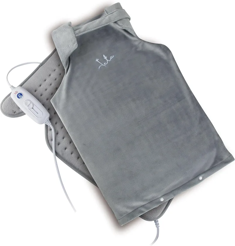 Jata ▫️ CT30 Manta Cervical Eléctrica Especial Controlo ajustável com 6 níveis de calor imediato Flexível, macia e respirável Medidas 63 x 42 cm Capa amovível e lavável