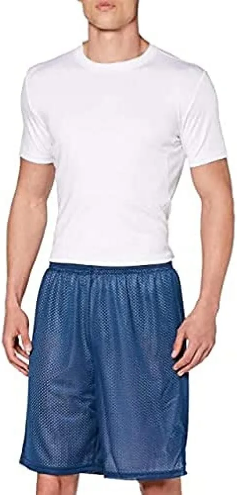 Joma ▫️ Rookie Vermelho - Calções de basquetebol reversíveis, cor branca - Calções para homem