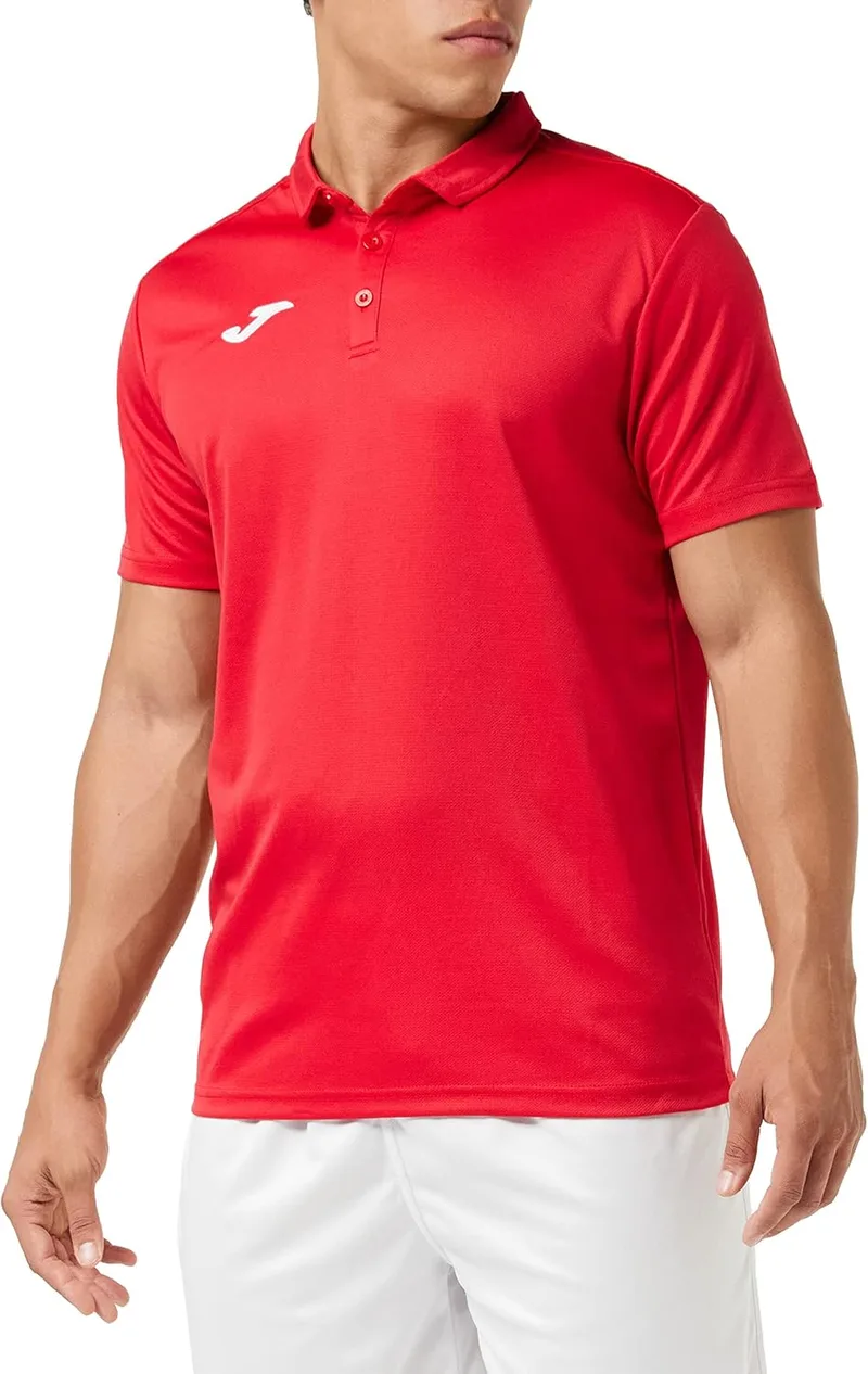 Joma ▫️ Camisa pólo de manga curta para homem, 6XS - 3XL - Leve e respirável - Hobby
