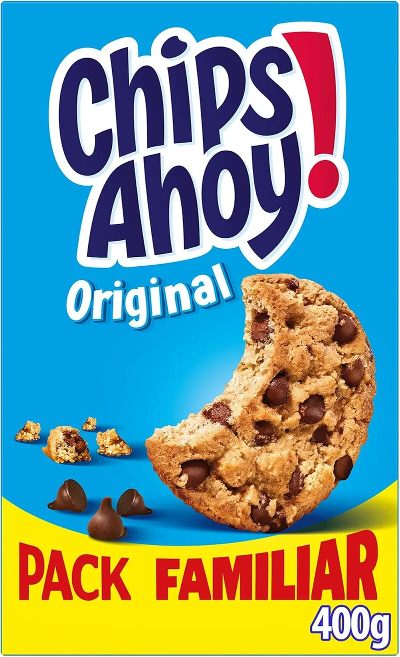 Chips Ahoy! ▫️ Chips Ahoy Original – Bolachas com Pedaços de Chocolate, Embalagem Familiar 400 g