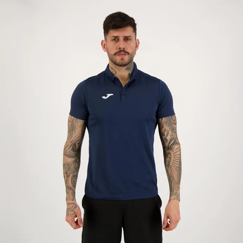 Joma ▫️ Camisa pólo de manga curta para homem, 6XS - 3XL - Leve e respirável - Hobby
