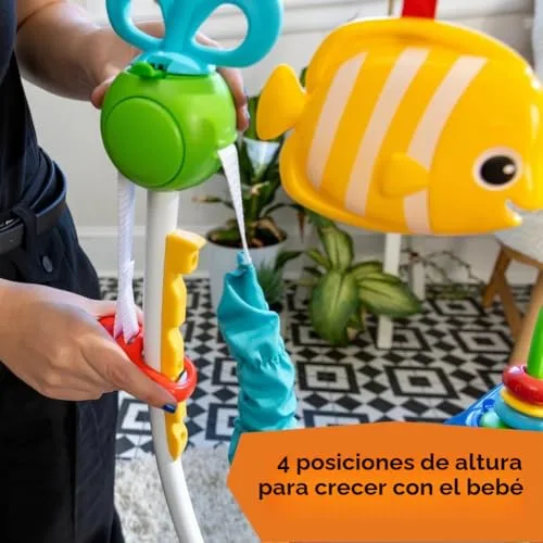 Baby Einstein ▫️ Saltador e Centro de Atividades Neptune's Ocean Discovery, 15 brinquedos e atividades adicionais, 3 idiomas, andador com música e luzes, assento que gira 360°, a partir dos 6 meses 6