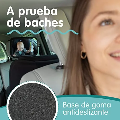 Onco ▫️ Espelho para o banco traseiro do carro do bebé - Inquebrável e com visão de 360° 4