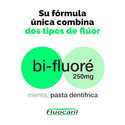 FLUOCARIL ▫️ Bi-Fluoré 250 mg pasta de dentes de menta anticárie 2x125 ml 4