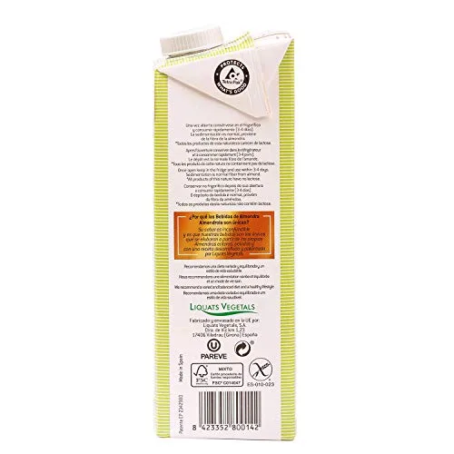 ALMENDROLA ▫️ Bebida Vegetal de Amêndoas sem Açúcar, Embalagem de 6 x 1 L 3