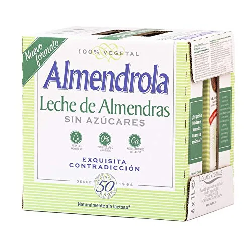 ALMENDROLA ▫️ Bebida Vegetal de Amêndoas sem Açúcar, Embalagem de 6 x 1 L 7