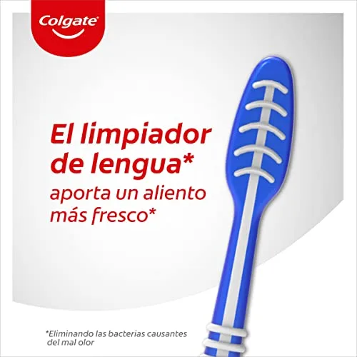 Colgate ▫️ Escova de dentes Extra Clean, dureza média, limpa até aos dentes posteriores, embalagem 2+2, multicolorida (CP21509) 3