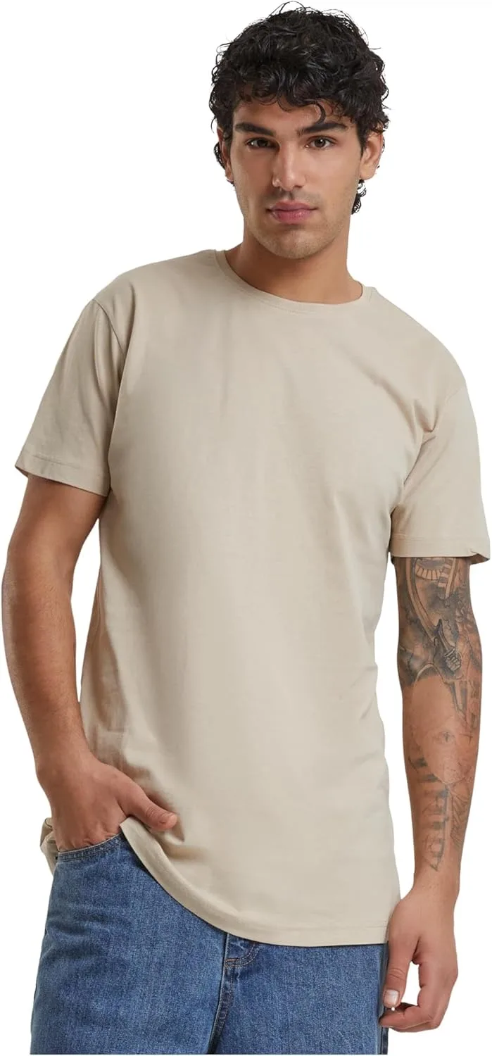 Urban Classics ▫️ Camisola comprida para homem Preto Camisola de corte regular