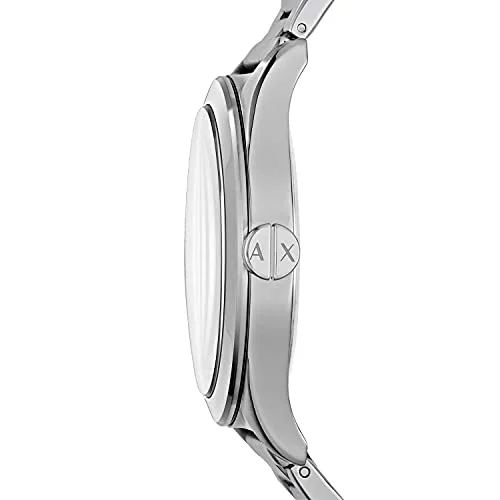 Armani Exchange ▫️ Relógios para homem, movimento de quartzo com três funções e data, e caixa de 44 mm com bracelete em aço 2