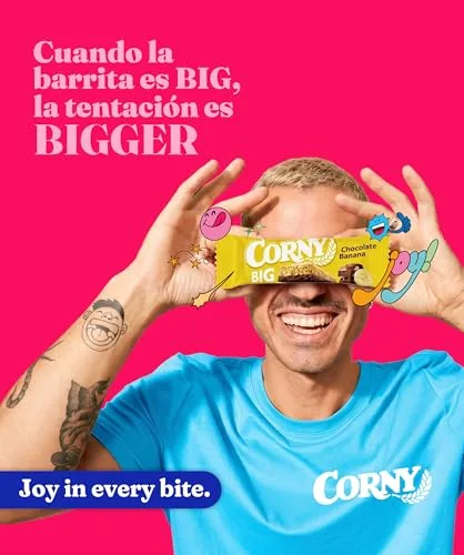 Corny ▫️ Barritas Big sem açúcares adicionados, de chocolate e banana, 24 x 50 g 6