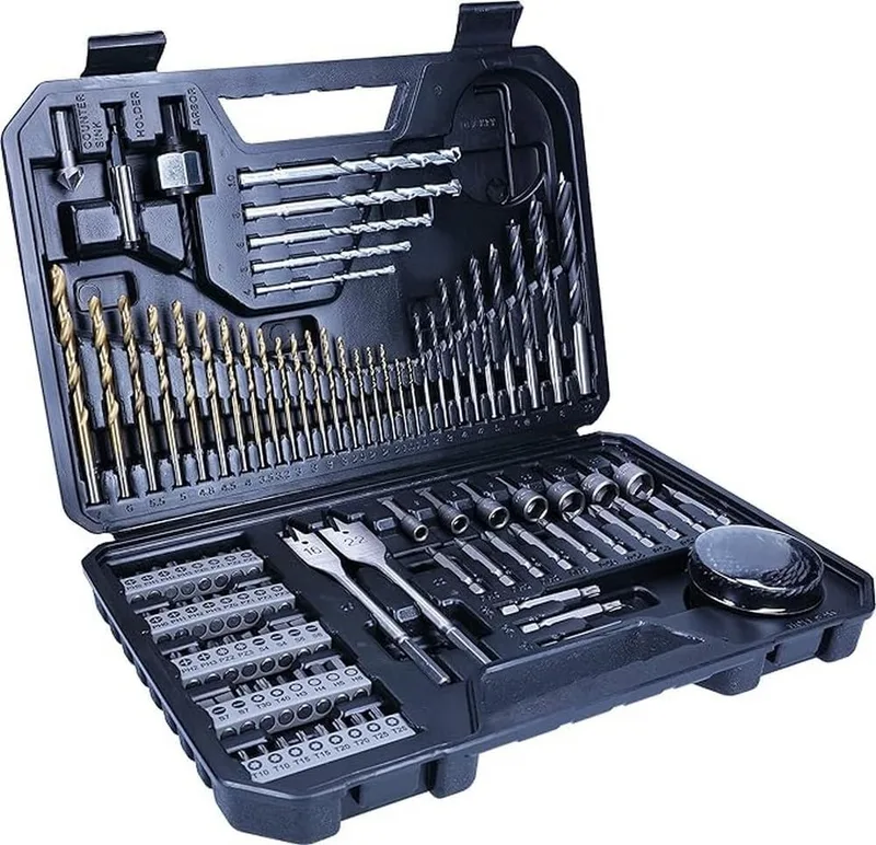 Bosch Profesional ▫️ Conjunto Bosch Professional de 103 brocas e pontas de aparafusar Titanium, para madeira, pedra e metal, acessórios para ferramentas de perfuração e aparafusamento