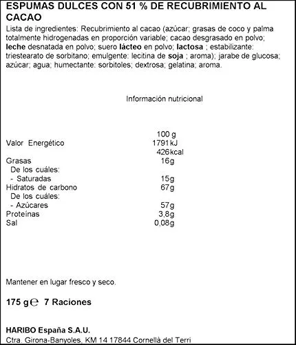 HARIBO ▫️ nuvens de chocolate, saco de 175 gr 2