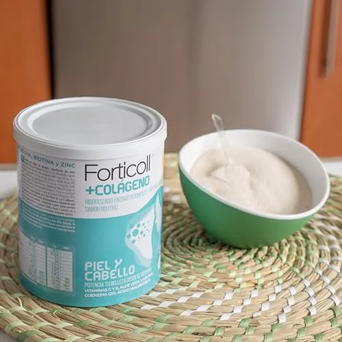 FORTICOLL ▫️ Colagénio para a Pele e o Cabelo em Pó com Biotina, Zinco e Q10, 270 g 4