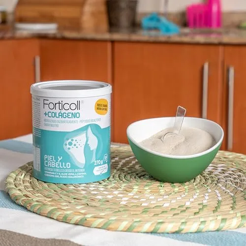 FORTICOLL ▫️ Colagénio para a Pele e o Cabelo em Pó com Biotina, Zinco e Q10, 270 g 5