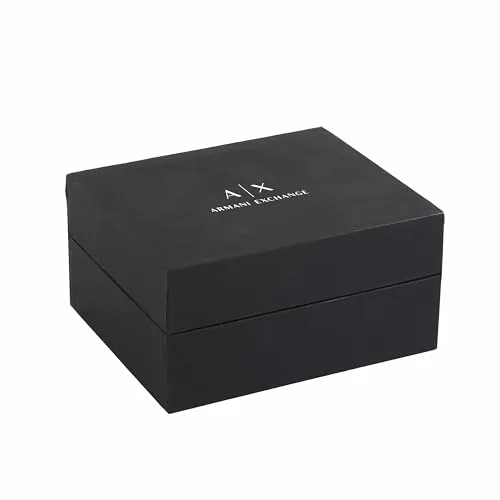 Armani Exchange ▫️ Relógios para homem, movimento de quartzo com data e três funções e caixa de 44 mm com bracelete em aço 4