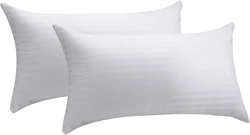 PIKOLIN ▫️ Home - Pack de 2 Fronhas 100% algodão cutí Fronhas totalmente respiráveis com tratamento anti-encolhimento, 90x40cm (Pack de 2)