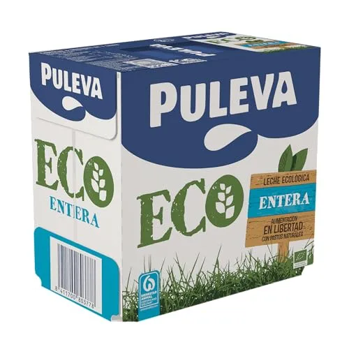 Puleva ▫️ ECO - Leite Integral Biológico - Bem-estar Animal - Embalagem UHT de 6 x 1 L 4